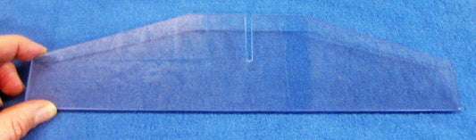 Acryl Standfuss für Spuckschutz 5mm 345 x 80mm Kunststoffglas Acrylglas klar
