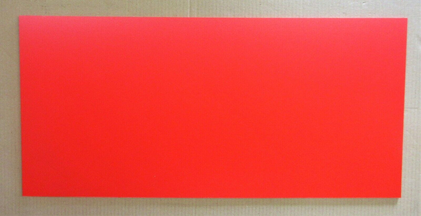 PVC Hartschaumplatte 6mm Zuschnitt rot 688 x 328mm - Simopor S Kunststoff Platte