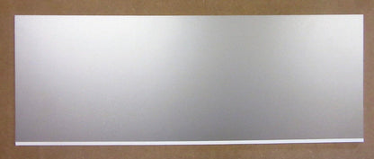 PVC Hartschaumplatte 6mm Zuschnitt Silber lackiert 688 x 255mm - Kunststoffplatte
