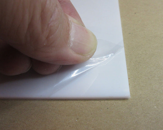 Acryl XT-Platte 2mm Zuschnitt 512 x 135mm 026 Opal weiß PMMA Kunststoffglas