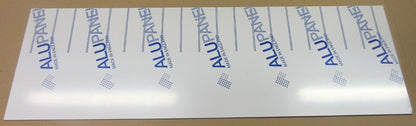 Alu-Verbundplatte 3mm weiß Zuschnitt 1000 x 318mm, Deckschicht 0,26mm glänzend