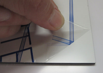 Alu-Verbundplatte 4mm weiß Zuschnitt 581 x 246mm Deckschicht 0,3mm ALUPANEL®