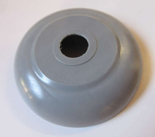 Rosette 60mm, Loch 12mm Kunststoff Grau – Rund