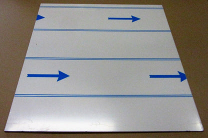 Alu-Verbundplatte 3mm Zuschnitt 509 x 480mm, Deckschicht 0,3mm in platinweiß