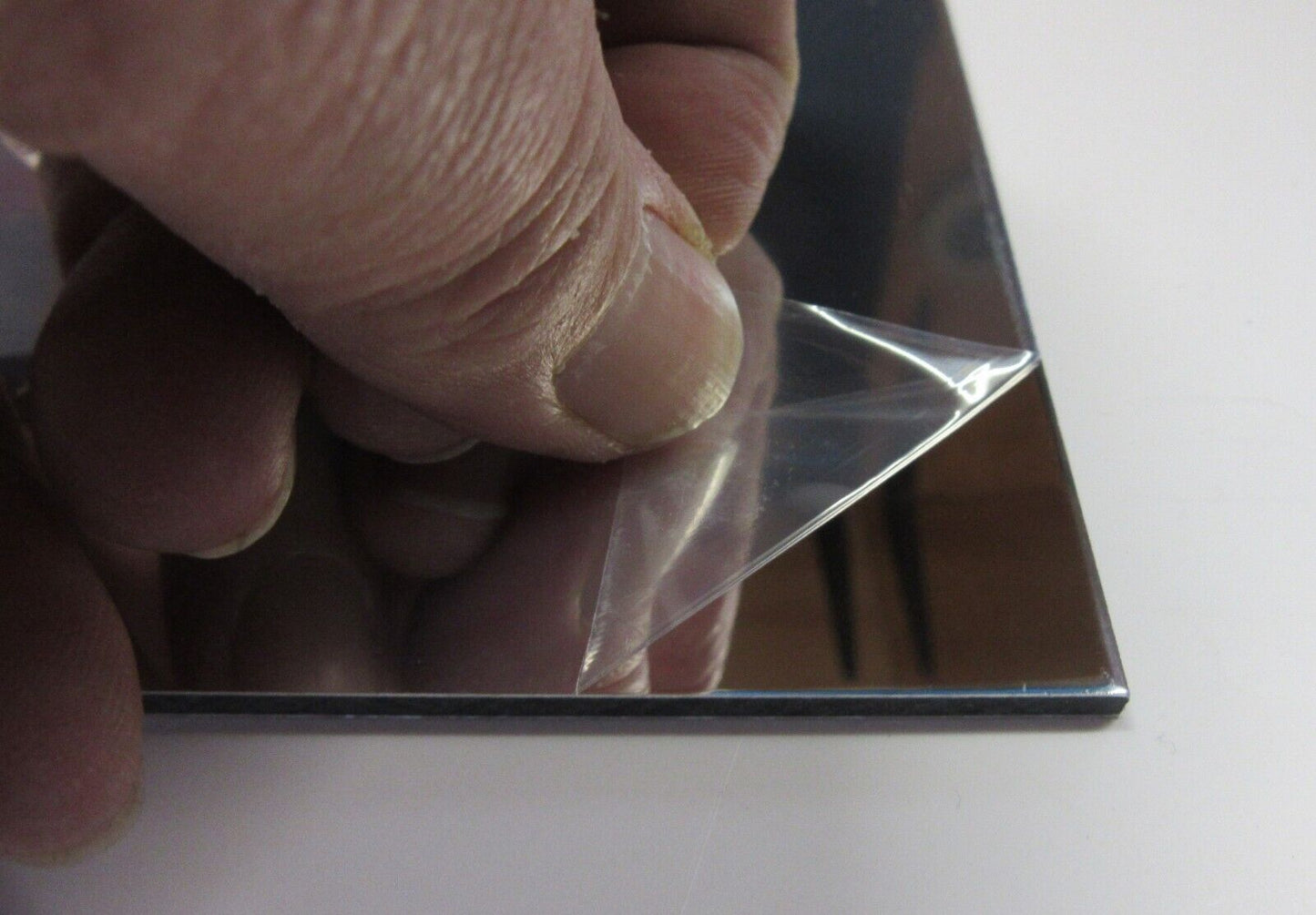 Alu-Verbundplatte 3mm Spiegel Innen und Außeneinsatz Zuschnitt 500 x 223mm