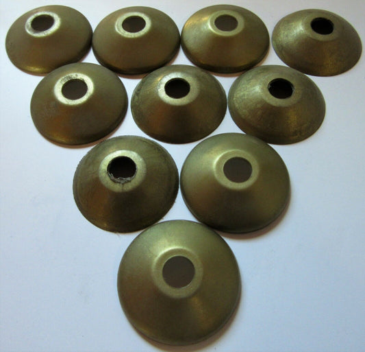 Rosette 40mm, Loch 10mm Kunststoff Gold – Rund