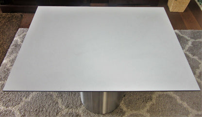 HPL Platte Tischplatte 8mm Silver Grey beidseitig 926 x 537mm TRESPA® Meteon®