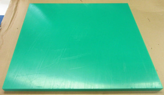 PE HD-1000 UHMW Platte 30mm Grün 600 x 500mm Grün Vollmaterial Techn. Kunststoff