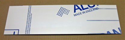Alu-Verbundplatte 3mm weiß Zuschnitt 420 x 117mm, Deckschicht 0,26mm glänzend