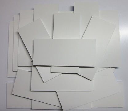 PVC Hartschaumplatten 6mm ca. 1 kg Reste Weiß - Kunststoffplatten ca. 18 Stück