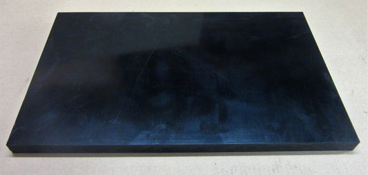PE HD Platte 25mm 496 x 293mm Schwarz Vollmaterial Technischer Kunststoff