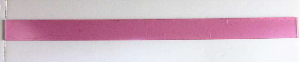 POLYCASA® SAN UVP Streifen 4mm Zuschnitt ca. 640 x 45mm Kunststoffglas UV beschich