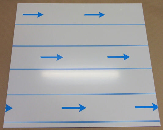 Alu-Verbundplatte 4mm weiß Zuschnitt 738 x 683mm, Deckschicht 0,3mm DIBOND®