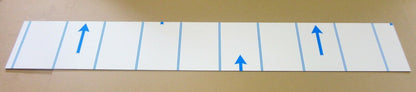 Alu-Verbundplatte 3mm weiß Zuschnitt 1250 x 188mm, Deckschicht 0,3mm