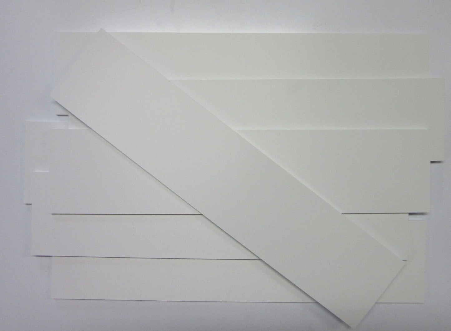 PVC Hartschaumplatten 6mm ca. 1 kg Reste Weiß - Kunststoffplatten 7 Stück