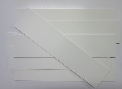 PVC Hartschaumplatten 6mm ca. 1 kg Reste Weiß - Kunststoffplatten 7 Stück