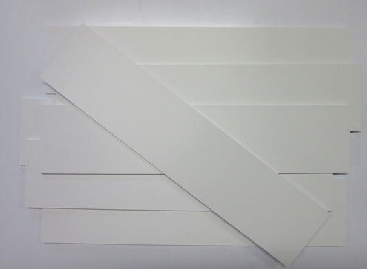 PVC Hartschaumplatten 6mm ca. 1 kg Reste Weiß - Kunststoffplatten 7 Stück
