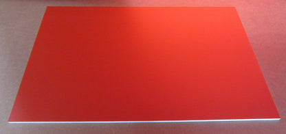 PVC Hartschaumplatte 6mm Zuschnitt rot lackiert 492 x 300mm - Kunststoff Platte