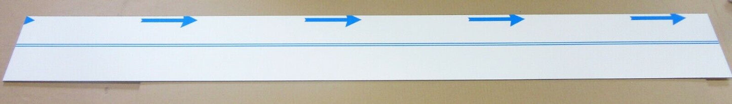 Alu-Verbundplatte 3mm weiß Zuschnitt 1506 x 162mm, Deckschicht 0,3mm