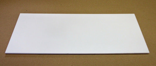 PVC Hartschaumplatte 6mm Zuschnitt weiß  495 x 254mm Simopor S Kunststoff Platte
