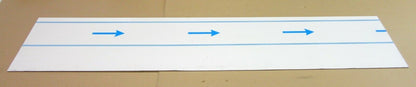 Alu-Verbundplatte 3mm Zuschnitt 1339 x 278mm, Deckschicht 0,3mm in weiß