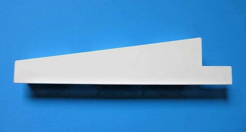 Endkappen Konisch Profil Weiß - Rechts - Kunststoff 198 x 44mm