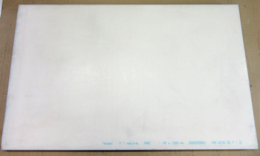 PA 6C Platte 40mm Natur 931 x 572mm Vollmaterial Technischer Kunststoff Polyamid