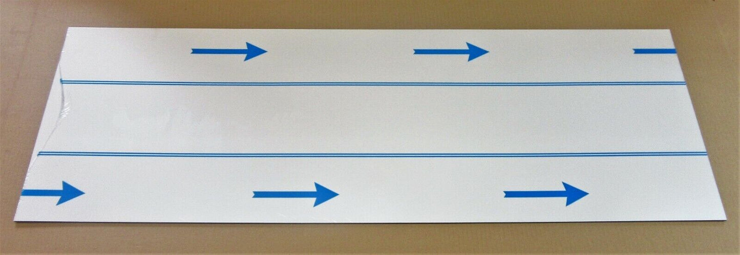 Alu-Verbundplatte 3mm weiß Zuschnitt 1007 x 348mm, Deckschicht 0,3mm