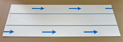 Alu-Verbundplatte 3mm weiß Zuschnitt 1007 x 348mm, Deckschicht 0,3mm