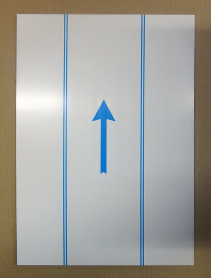 Alu-Verbundplatte 4mm weiß Zuschnitt DIN A3 420 x 297mm Werbeschild Firmenschild