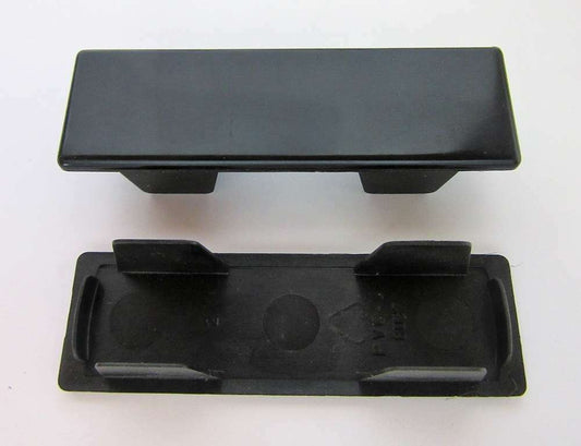 PVC Endkappe Zaunkappe Schwarz für Kömaterra Zaunbretter Hohlprofil 75 x 24mm
