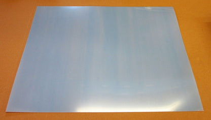PET-A Platte 1mm Zuschnitt 595 x ca. 493-495mm Kunststoffglas klar Tiefziehmaterial
