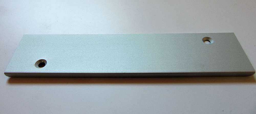 Alu-Endkappe Silber für Balkonbretter 131,5 x 31mm für Stoßverbindung -Kömabord