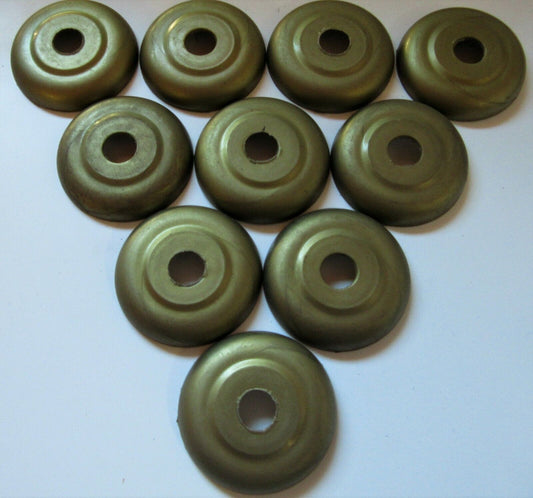 Rosette 50mm, Loch 10mm Kunststoff Gold – Rund