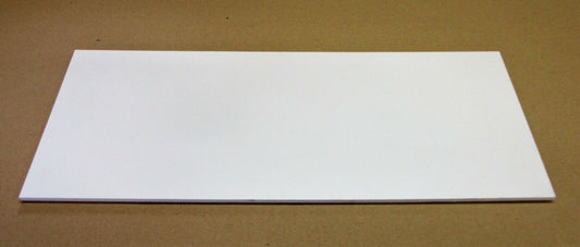 PVC Hartschaumplatte 6mm Zuschnitt weiß  436 x 200mm Simopor S Kunststoff Platte
