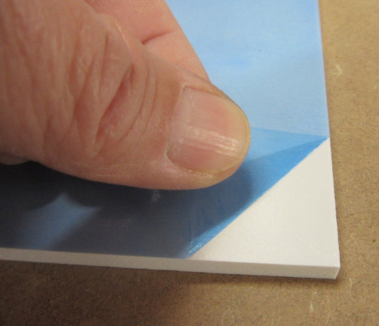 PVC Hartschaumplatte 6mm Zuschnitt weiß 800 x 117mm Kunststoff Platte