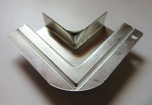 Aluminiumblech Profil - Ecke - gefalzt mit 1 Bohrung 