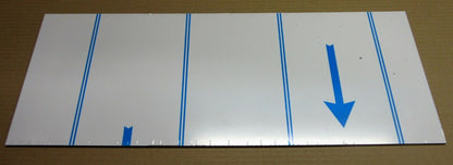 Alu-Verbundplatte 3mm Zuschnitt 515 x 200mm, Deckschicht 0,3mm in weiß