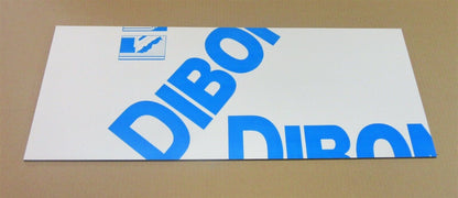 Alu-Verbundplatte 4mm weiß Zuschnitt 624 x 260/265mm, Deckschicht 0,3mm