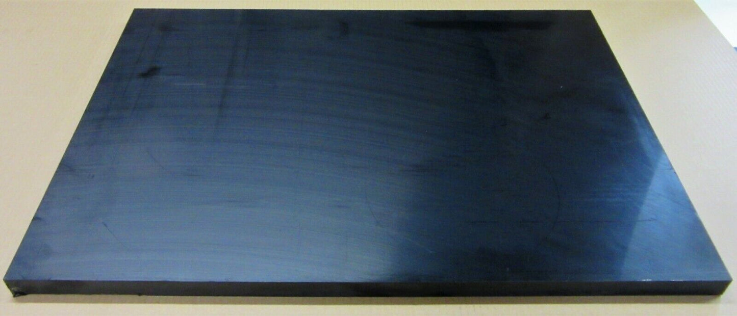 PE HD-500 Platte 25mm Schwarz 681 x 471mm Vollmaterial Technischer Kunststoff