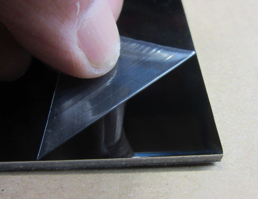Alu-Verbundplatte 3mm Zuschnitt 315x105mm Deckschicht 0,3mm in Schwarz glänzend