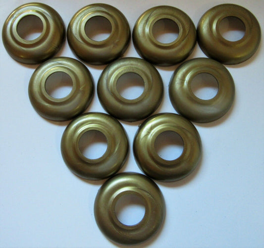 Rosette 50mm, Loch 20mm Kunststoff Gold – Rund
