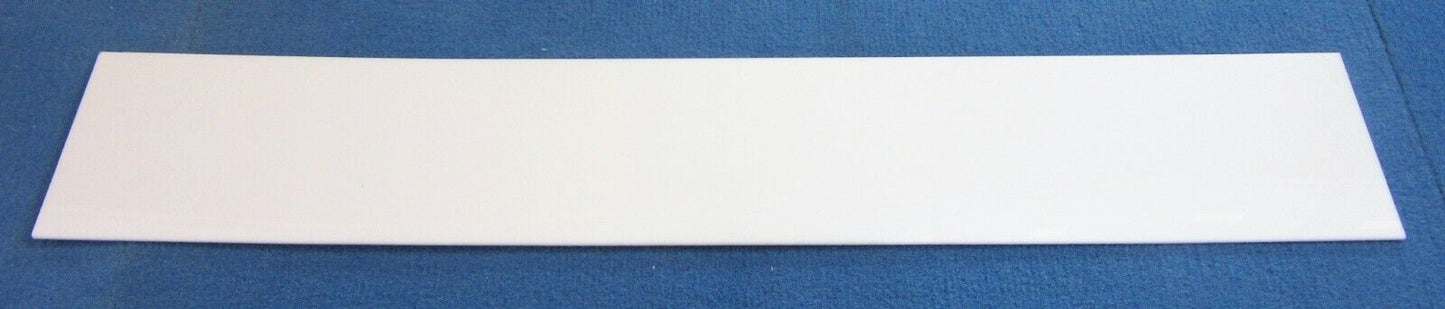Acryl XT-Platte 2mm Zuschnitt 512 x 81mm Kunststoffglas weiß opak 004 Acrylglas
