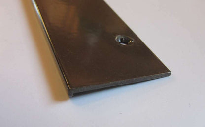 Alu-Endkappe Braun für Balkonbretter 131,5 x 31mm für Stoßverbindung - Kömabord