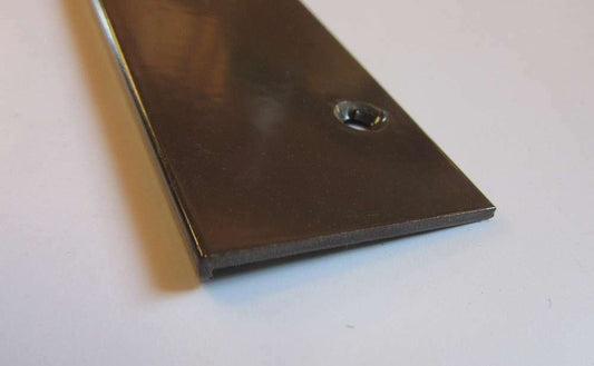 Alu-Endkappe Braun für Balkonbretter 131,5 x 31mm für Stoßverbindung - Kömabord