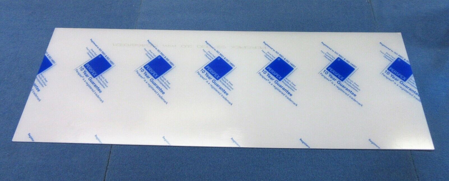 Acryl GS-Platte 3mm Zuschnitt 710 x 246mm Frost weiß S2 030 Kunststoffglas 