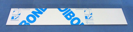 Alu-Verbundplatte 3mm Zuschnitt 1180 x 200mm, Deckschicht 0,3mm in platinweiß