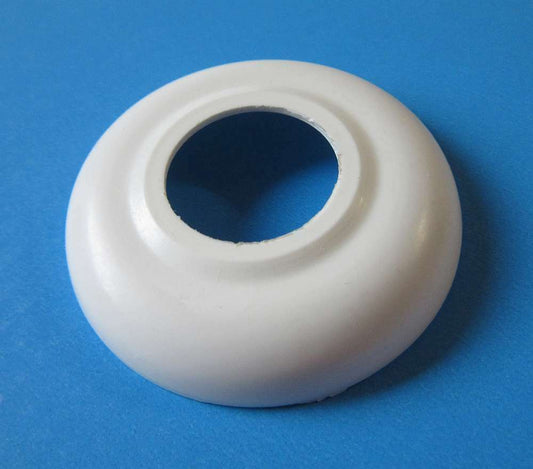 Rosette 50mm, Loch 20mm Kunststoff Weiß – Rund