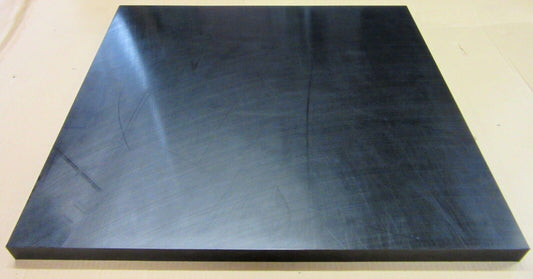 PE HD-1000 UHMW Platte 30mm Schwarz 494 x 494mm Vollmaterial Techn. Kunststoff