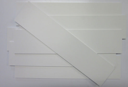 PVC Hartschaumplatten 6mm ca. 1kg Reste Weiß - Kunststoffplatten 8 Stück